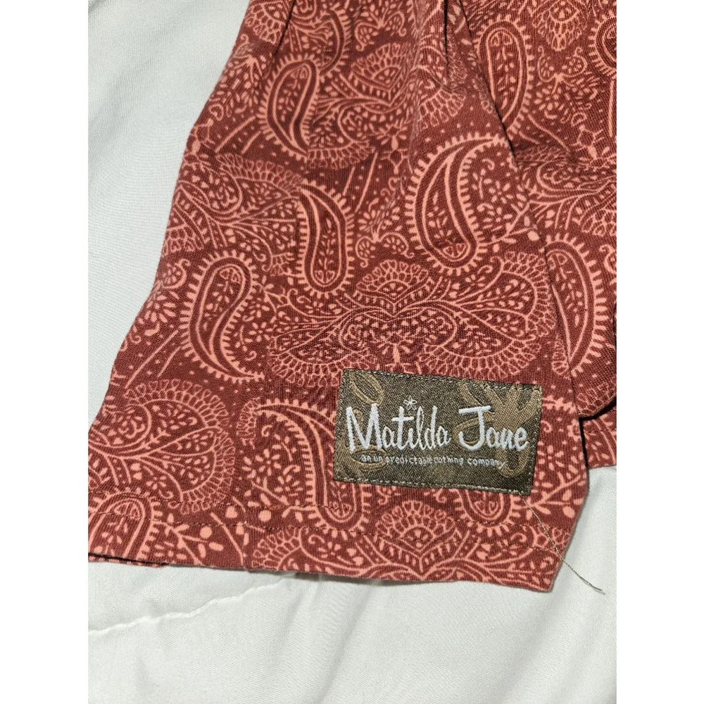Women's XS Matilda Jane Ariana Paisley Tie Dress
